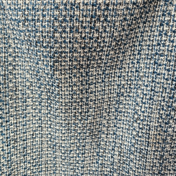 WHBM Tweed Teal Blue Straight Pencil Skirt 14 - Picture 5 of 8